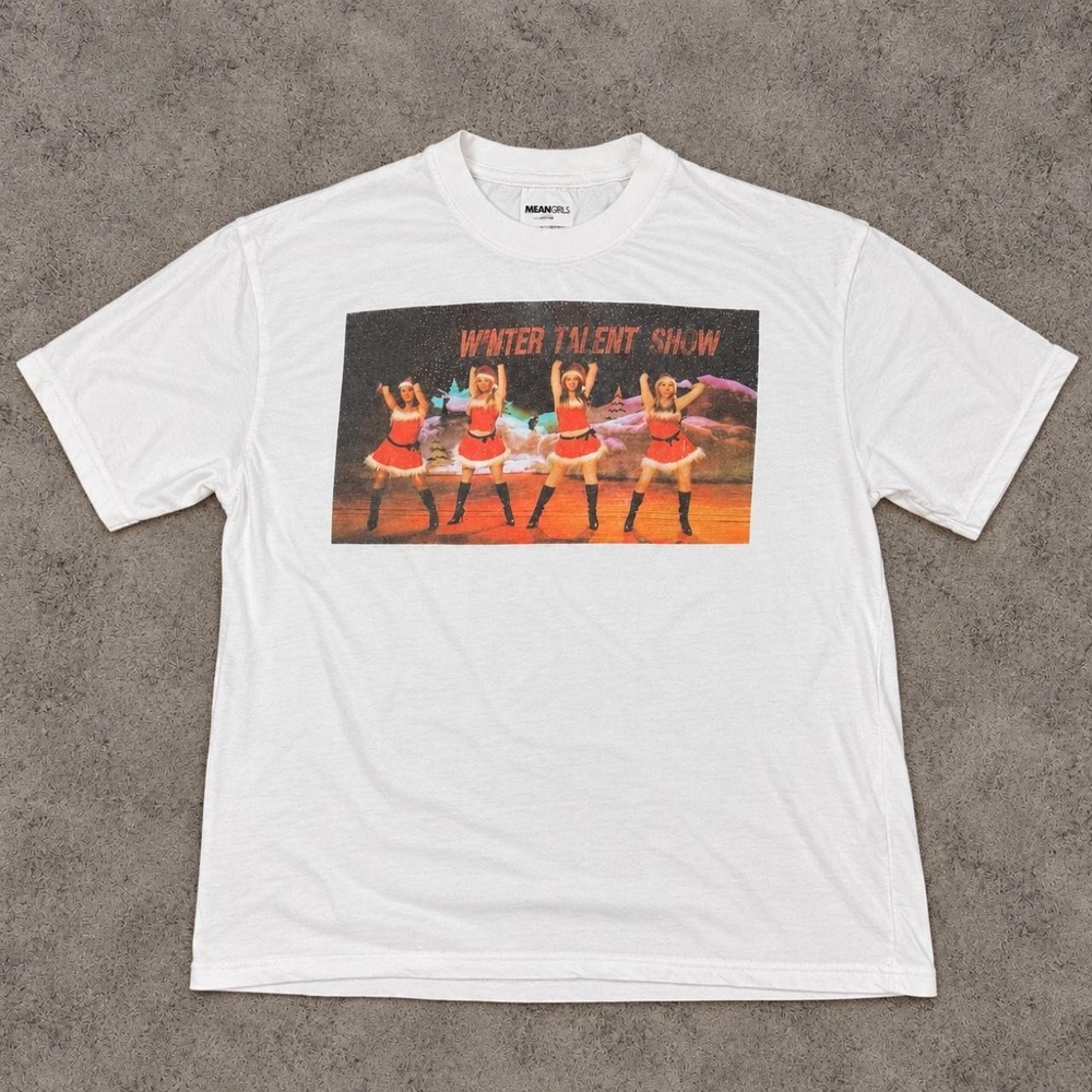 Mean Girls Winter Talent Show white cottonsize M